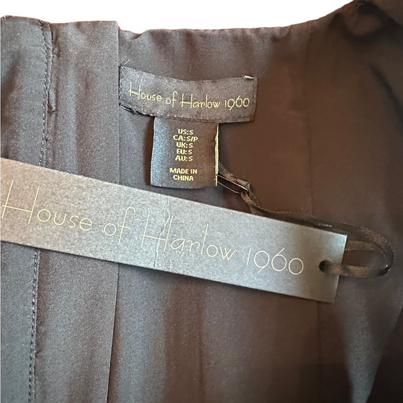 House of Harlow 1960 Black Zip Back Top - Picture 7 of 11
